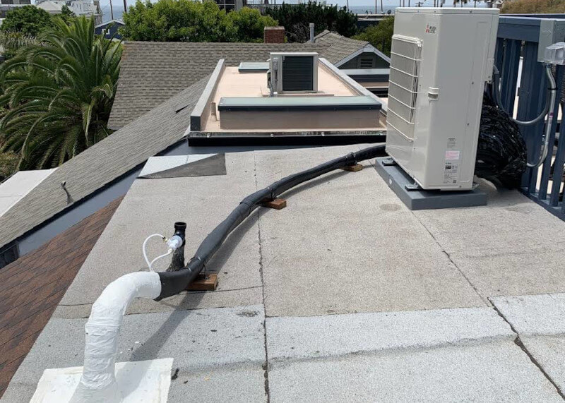 HVAC unit installed on a roof top
